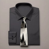 Cravate à motifs d'inspiration forestière