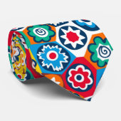 Cravate à motifs Mille Fiori (Roulé)