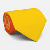 Cravate à ombre jaune à rouge (Roulé)