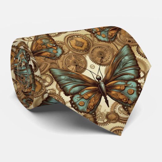 Cravate à papillon Steampunk - Cravate masculin (Roulé)