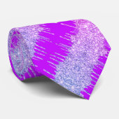 Cravate à Parties scintillant violet (Roulé)