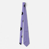 Cravate à points Polka (Lavande et Noir) (Dos)