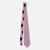 Cravate à points Polka (rose et noir) (Dos)