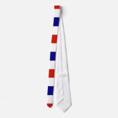 Cravate à rayures rouge blanc et bleu (Dos)