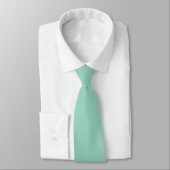 Cravate A soft mint muted solid color. (Attaché)