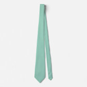 Cravate A soft mint muted solid color. (Devant)