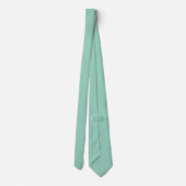 Cravate A soft mint muted solid color. (Dos)