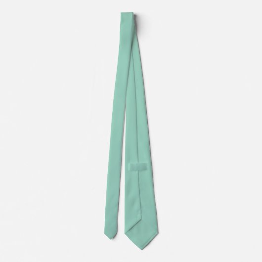 Cravate A soft mint muted solid color. (Dos)