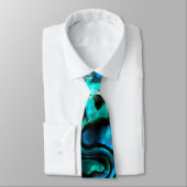 Cravate Abalone paua coque conception naturelle (Attaché)