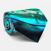 Cravate Abalone paua coque conception naturelle (Roulé)