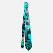 Cravate Abalone paua coque conception naturelle (Dos)