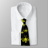 Cravate Abeille [citron] (Attaché)