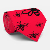 Cravate Abeille [noir] (Roulé)