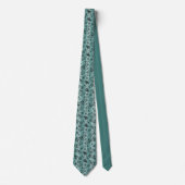 Cravate Abeilles de miel & Fleurs Motif Floral Sage Vert (Devant)