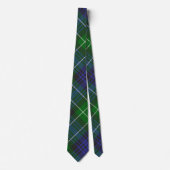 Cravate Abercrombie Blue Green Tartan Carreaux Écossais (Devant)