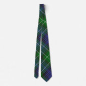 Cravate Abercrombie Blue Green Tartan Carreaux Écossais (Dos)