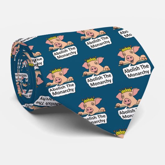 Cravate Abolir La Monarchie (Roulé)