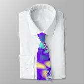 Cravate Abrégé sur pourpre fractale de Lei (Attaché)