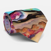 Cravate Abréviation colorée du marbrage fluide (Roulé)