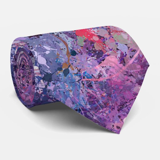 Cravate Abréviation violette (Roulé)