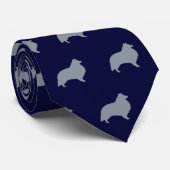 Cravate Abris Motifs de silhouettes pour chiens de mouton (Roulé)