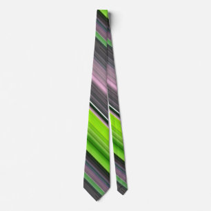 Cravate Abstract #1: Lime and grey