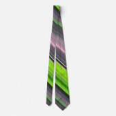 Cravate Abstract #1: Lime and grey (Dos)
