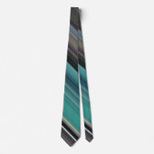 Cravate Abstract #1: Teal and grey (Devant)