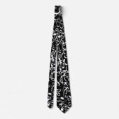 Cravate Abstract 210819 - 02 - Black and White (Dos)