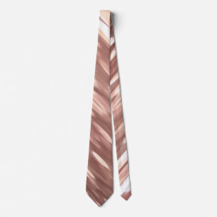 Cravate Abstract #3: Copper Rose Gold