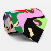 Cravate Abstract Art Pattern Design (Roulé)