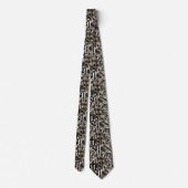 Cravate Abstract Artistic African Ethnic Brown Pattern (Dos)