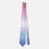 Cravate Abstract Bigender Pride Flag (Devant)