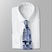 Cravate Abstract Blue and Black (Attaché)