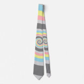Cravate Abstract Demiflux Pride Flag (Devant)