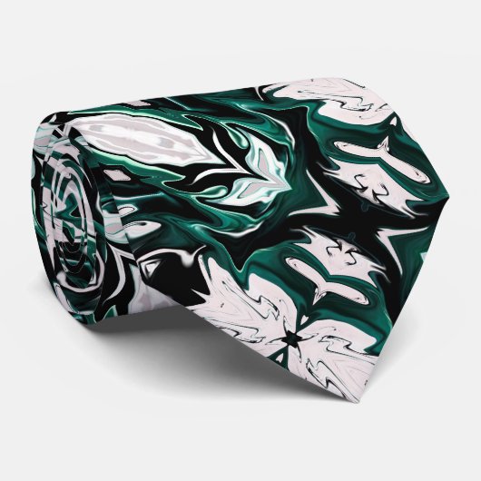 Cravate Abstract elegant fluide marble liquide (Roulé)