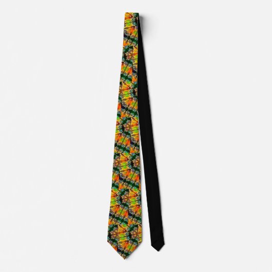 Cravate Abstract Fractal Neck Tie (Devant)