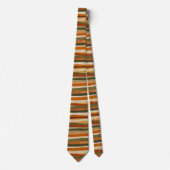 Cravate Abstract Geometric Stripes- autumn mood  (Devant)