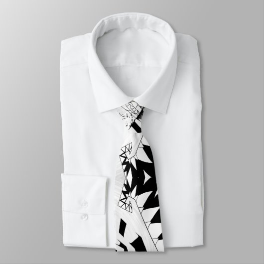 Cravate Abstract Horror Comic Art (Attaché)