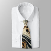 Cravate Abstract Leopard Print Swirl (Attaché)