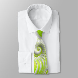 Cravate Abstract Lime Green