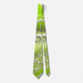 Cravate Abstract Lime Green (Devant)