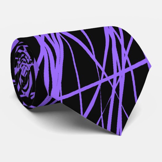 Cravate Abstract Lines (Roulé)