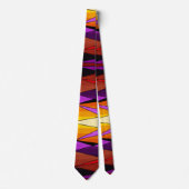 Cravate Abstract moderne geometric shapes triorange (Devant)