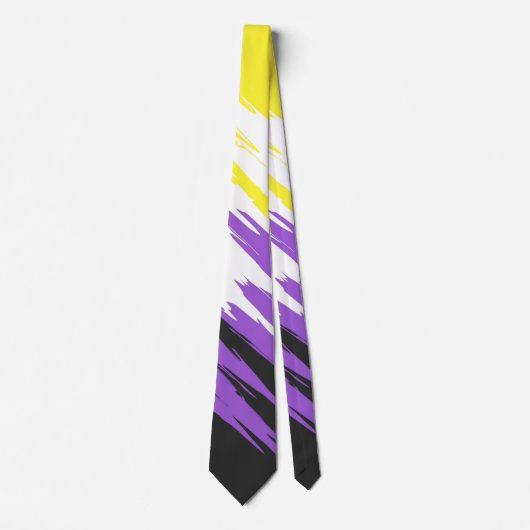 Cravate Abstract Nonbinary Pride Flag   (Devant)