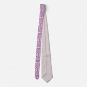 Cravate Abstract Purple Orchid Flower Design Pattern Art (Dos)
