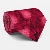 Cravate Abstract red roses poppy flowers floral romantic (Roulé)