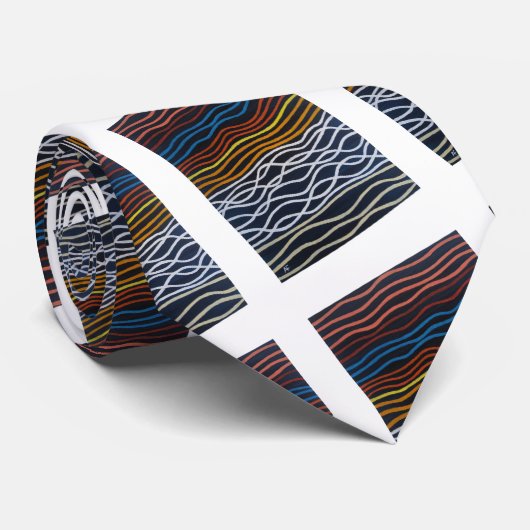 Cravate Abstract Seafront Painting by Alfred Fox (Roulé)