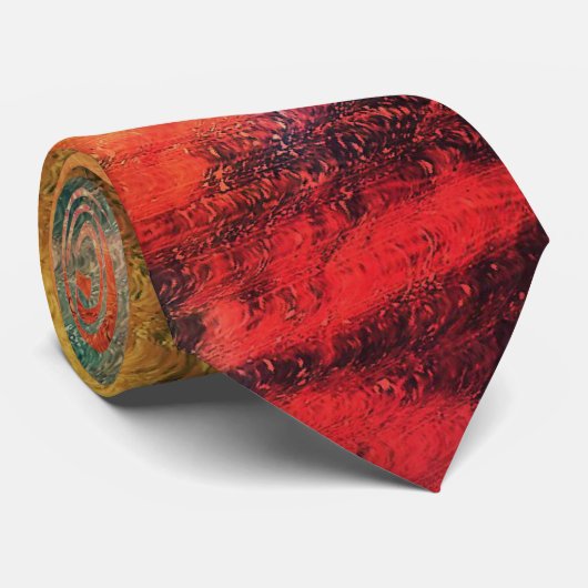 Cravate Abstract Sunset Sky (Roulé)