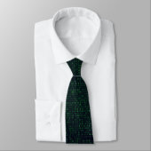 Cravate Abstract Technology Binary Code Digital IT Pattern (Attaché)